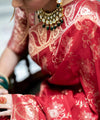 Red Banarasi Silk Saree | Ethnic Wear for Women