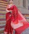 Red Banarasi Silk Saree | Ethnic Wear for Women