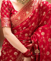 Red Banarasi Silk Saree | Ethnic Wear for Women