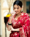 Red Banarasi Silk Saree | Ethnic Wear for Women