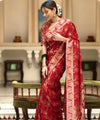 Red Banarasi Silk Saree | Ethnic Wear for Women