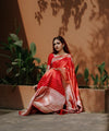 Red Banarasi Silk Saree | Ethnic Wear for Women