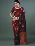 Red Banarasi Silk Saree | Festival & Ceremony Wear