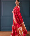 Red Banarasi Silk Saree | Festival & Ceremony Wear