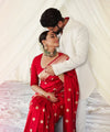 Red Banarasi Silk Saree | Festival & Ceremony Wear