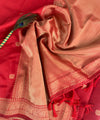 Red Banarasi Silk Saree | Festival & Ceremony Wear