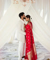 Red Banarasi Silk Saree | Festival & Ceremony Wear