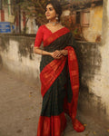 Red Banarasi Silk Saree | Festive & Party Wear