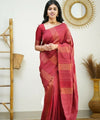 Red Banarasi Silk Saree | Festive & Party Wear