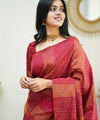 Red Banarasi Silk Saree | Festive & Party Wear