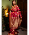 Red Banarasi Silk Saree | Festive & Party Wear
