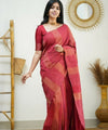 Red Banarasi Silk Saree | Festive & Party Wear