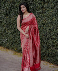 Red Banarasi Silk Saree | Traditional Wedding Wear