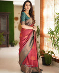 Red Banarasi Silk Saree | Traditional Wedding Wear