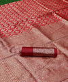 Red Banarasi Silk Saree | Traditional Wedding Wear