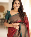 Red Banarasi Silk Saree | Traditional Wedding Wear