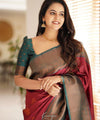 Red Banarasi Silk Saree | Traditional Wedding Wear
