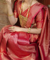 Red Banarasi Silk Saree | Traditional Zari Weave