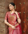 Red Banarasi Silk Saree | Traditional Zari Weave