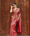 Red Banarasi Silk Saree | Traditional Zari Weave