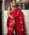 Red Banarasi Silk Saree | Wedding & Festive Wear