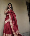 Red Banarasi Silk Saree | Wedding & Festive Wear