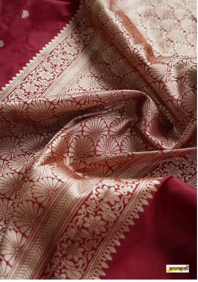 Red Banarasi Silk Saree | Wedding & Festive Wear