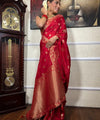 Red Banarasi Silk Saree | Wedding & Festive Wear