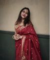 Red Banarasi Silk Saree | Wedding & Festive Wear