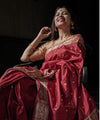Red Banarasi Silk Saree | Wedding & Festive Wear