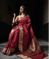Red Banarasi Silk Saree | Wedding & Festive Wear