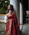 Red Banarasi Silk Saree | Wedding & Festive Wear
