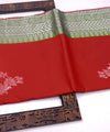 Red Banarasi Silk Saree | Wedding & Reception Wear