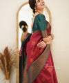 Red Banarasi Silk Saree | Wedding & Reception Wear