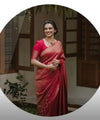Red Banarasi Silk Saree | Wedding & Reception Wear