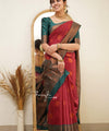 Red Banarasi Silk Saree | Wedding & Reception Wear