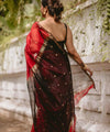 Red Cotton Saree | Comfort Handloom Weave
