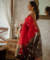 Red Cotton Saree | Comfort Handloom Weave