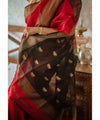 Red Cotton Saree | Comfort Handloom Weave