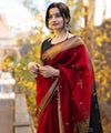 Red Cotton Saree | Comfort Handloom Weave