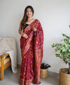 Red Cotton Saree | Everyday Ethnic Wear