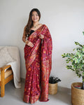 Red Cotton Saree | Everyday Ethnic Wear