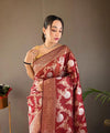 Red Cotton Saree | Everyday Ethnic Wear
