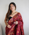 Red Cotton Saree | Everyday Ethnic Wear