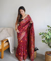 Red Cotton Saree | Everyday Ethnic Wear