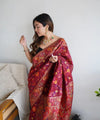 Red Cotton Saree | Everyday Ethnic Wear