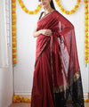 Red Cotton Saree | Festive & Party Wear
