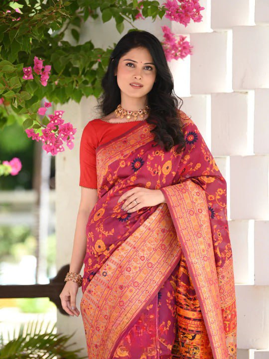 Red Cotton Saree | Office & Casual Wear