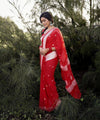 Red Cotton Saree | Traditional Handloom Wear