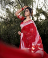 Red Cotton Saree | Traditional Handloom Wear